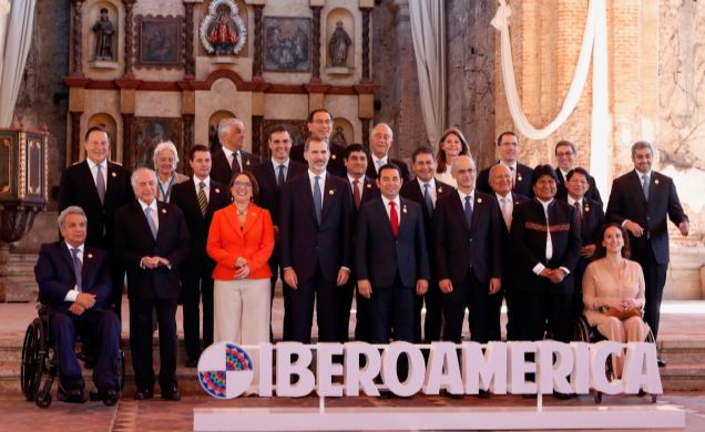 Jefes de Estado en la cumbre Iberoamericana