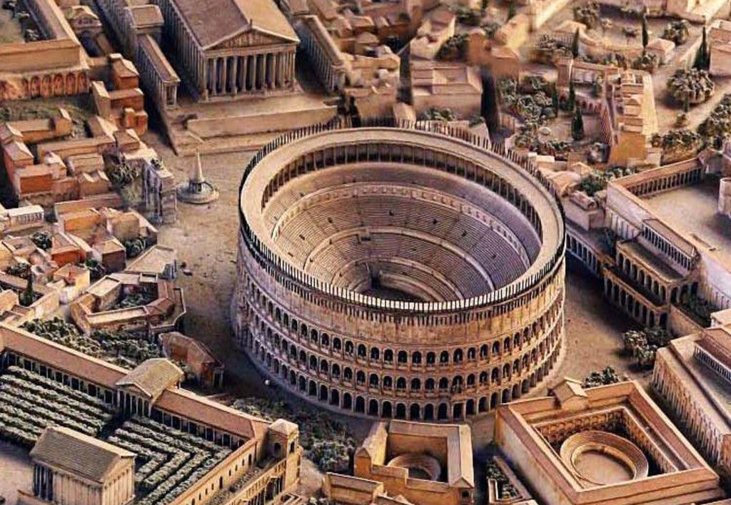 Recreación de la antigua Roma